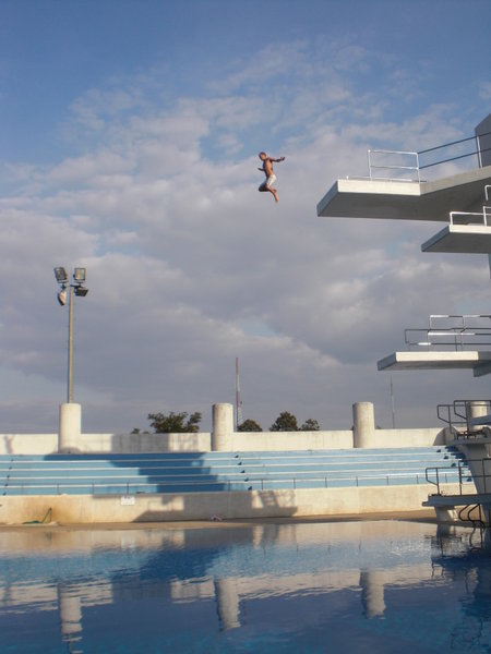 Diving boards at Chiang Mai Sports Complex