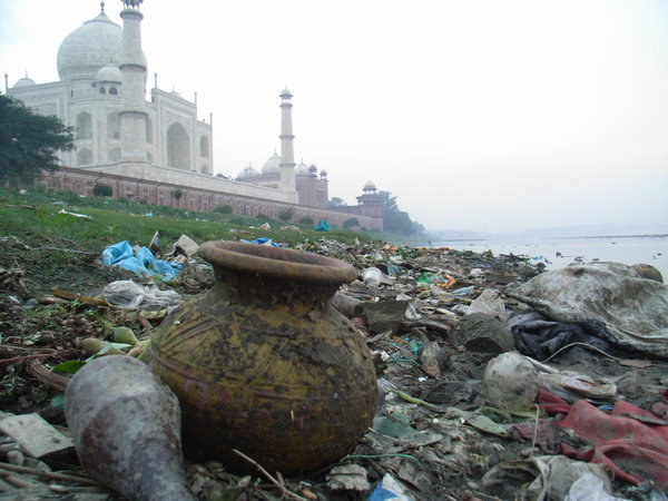 My favourite photo - the yin and yang of India - beauty meets pollution