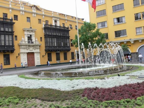 Lima Plaza with Fountain