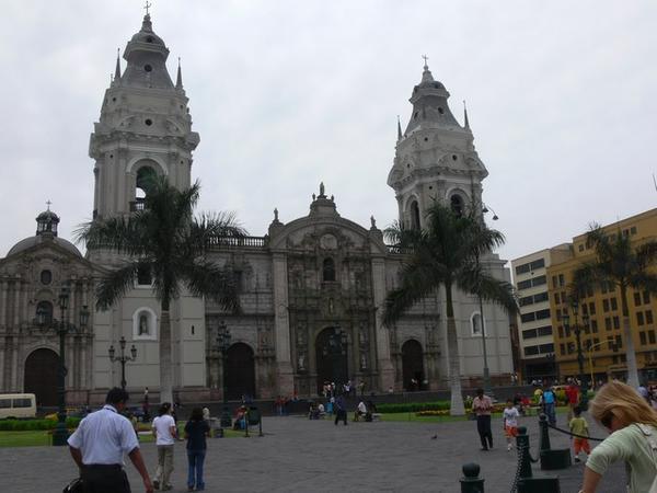Cathedral in Downtown Lima
