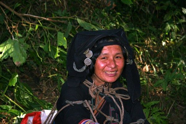 Akha woman returning from the market