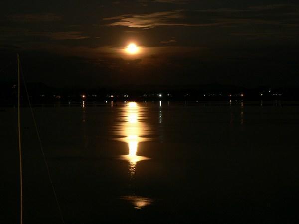 Moonrise on the river