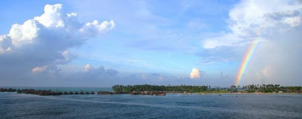 The view of Mabul from my cabin in the morning
