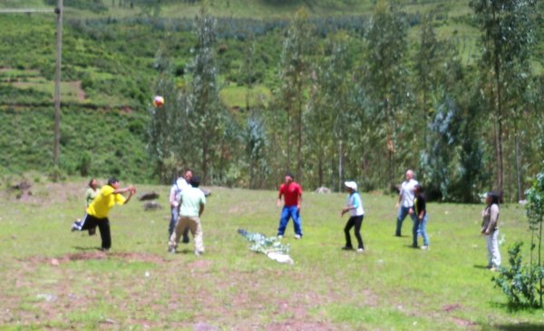 Volleyball in the Peruvian Countryside