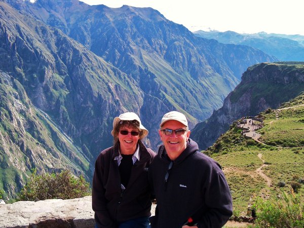 CANADIAN Gringos with COLCA CANYON in Background