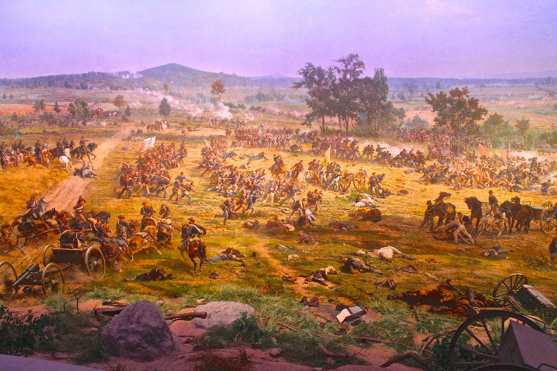 Small segment of Cyclorama Painting