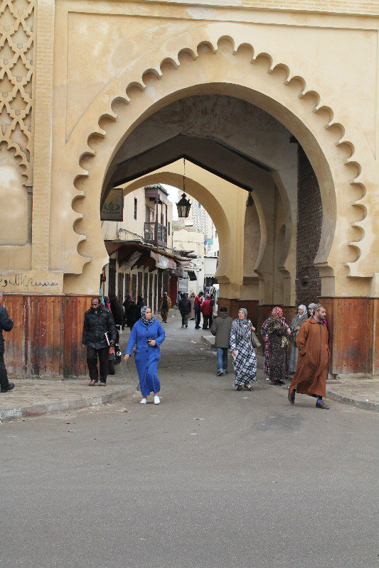 Ancient Gateway to University in Fez