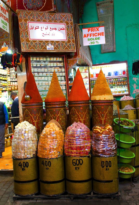 Spices Displayed in the Souk