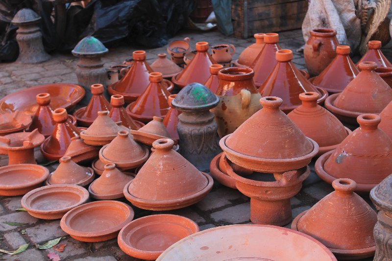 Tagine Pots in the Marrakech Souk
