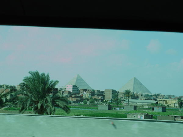 our first view of the Pyramids