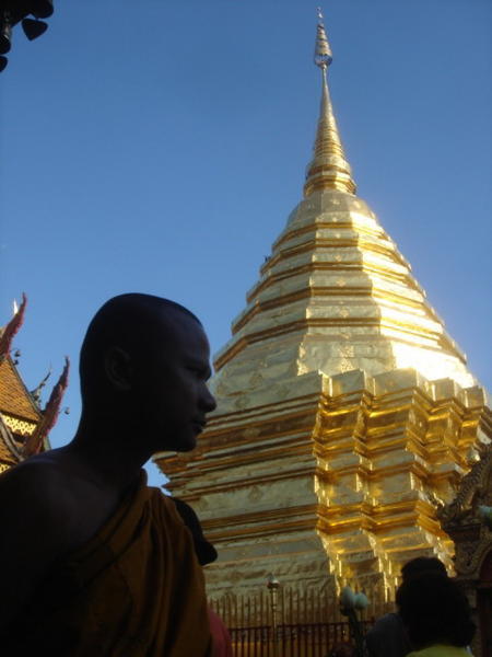 Monk in the Doi Suthep temple