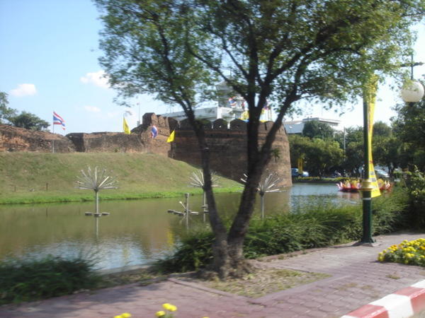 Moat wall around the old city