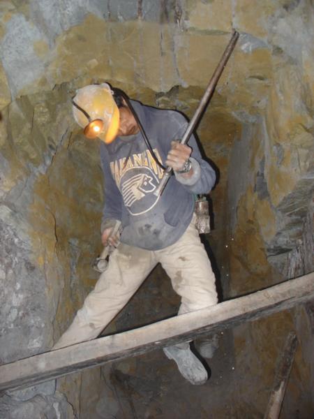 A miner hard at work