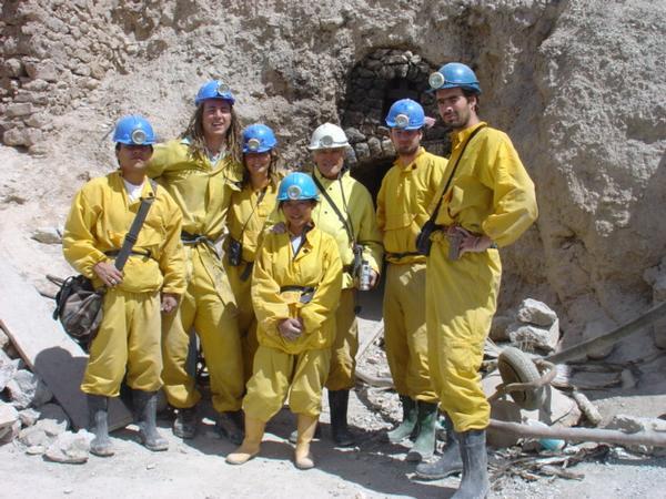 The mine crew trying to hide how buggered we were from scambling around the mine for the last two hours