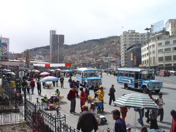 down town La Paz