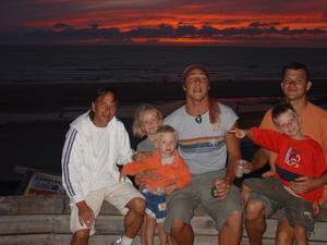 French sunset with Bruno and his cute little kids