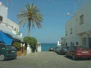 Bottom of Las Negras main street - Cabo de Gata