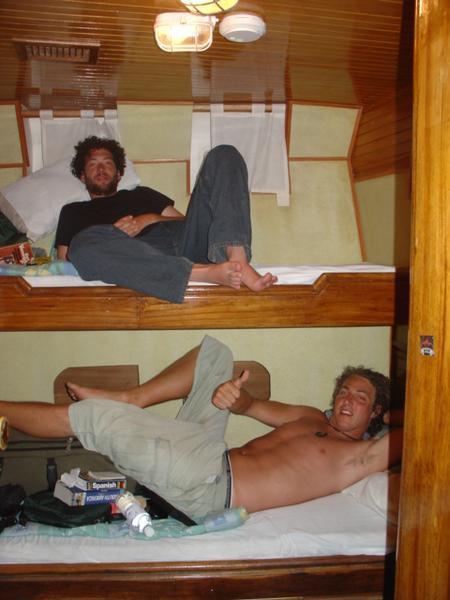 Me and Phil in our humble cabin