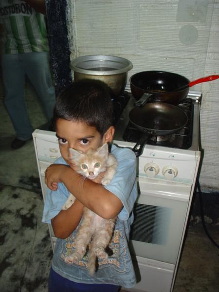 Diego and his cat