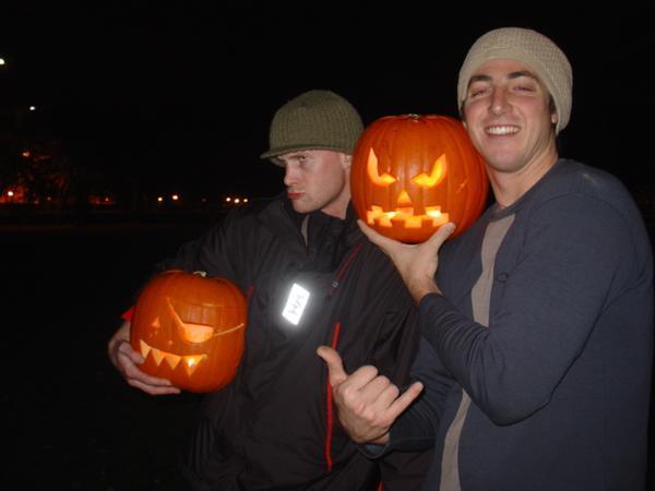 me and Timmy with the punkins