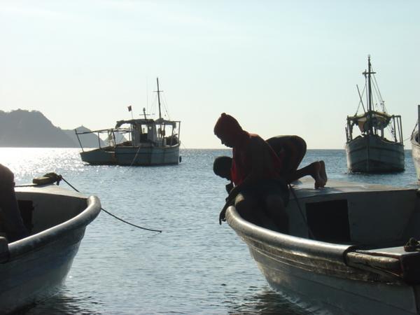 Fishermen starting young