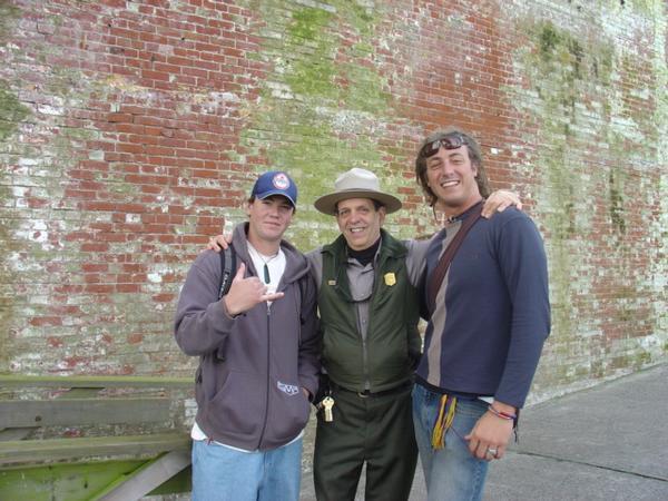 A friendly National Park ranger who gave us and a couple of others a bonus tour of the old military section of the island. Very nice man