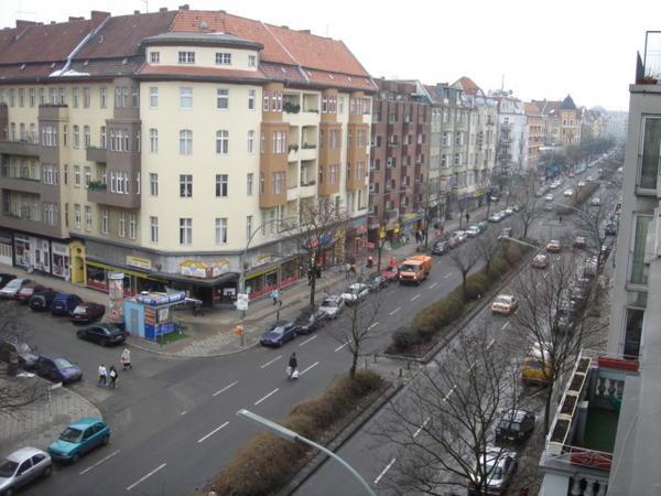 Berlin streets, as seen from Tims apartment window
