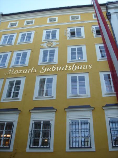 Mozart was born in Salzberg, and this was his house