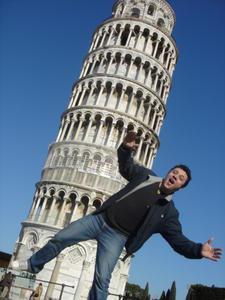 Stefano playing tourist