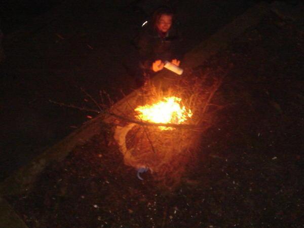 front yard bonfire