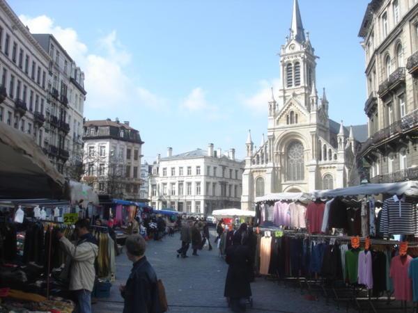 street market in Brussels