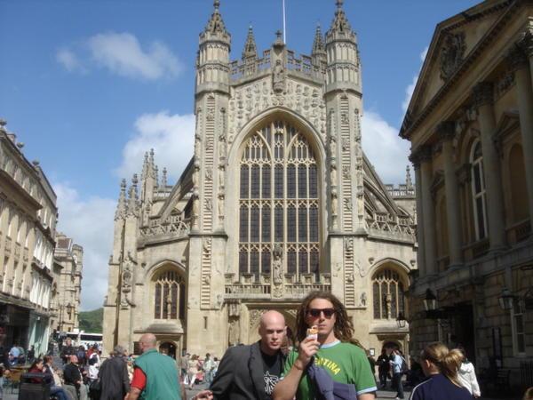 me and Tweny at the Bath Cathedral