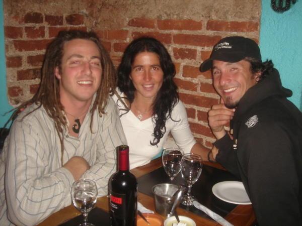 dinner with Sol and my brother Fabricio