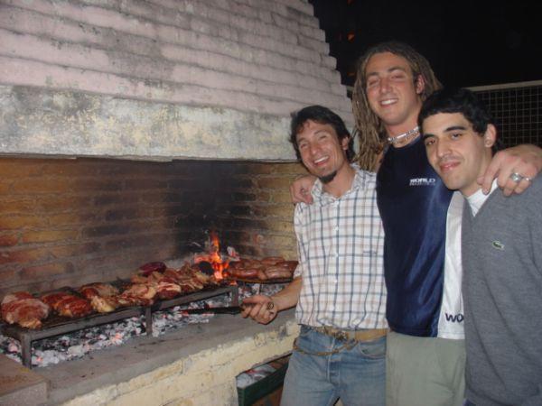 I cooked my first Asado the other day with Fabricio, check out that stack of meat we fed about 15 people!