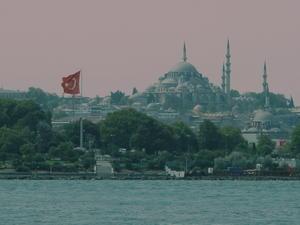 the Turkish flag flies - Istanbul