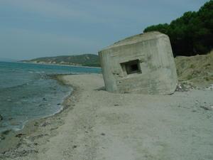 old bunker near Anzac cove