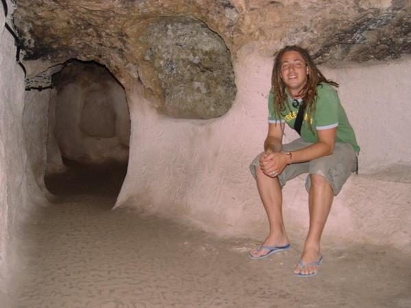me in one of the underground cities