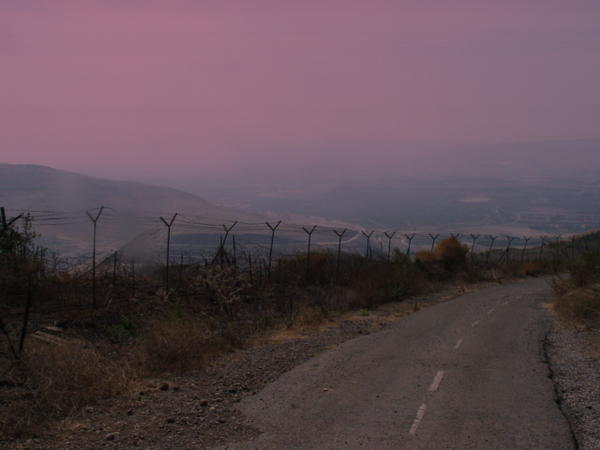 Border fence - looking over the Jordan Valley