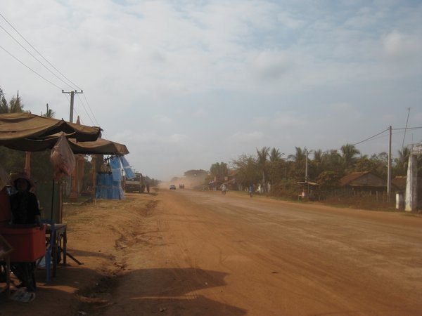 Highway from Phnom Penh to Kampot
