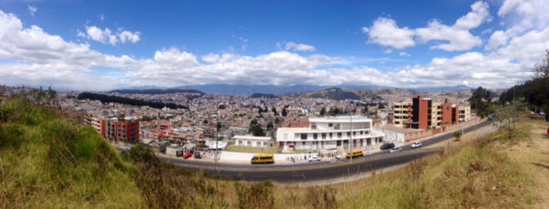 overlooking Quito on way to Equator