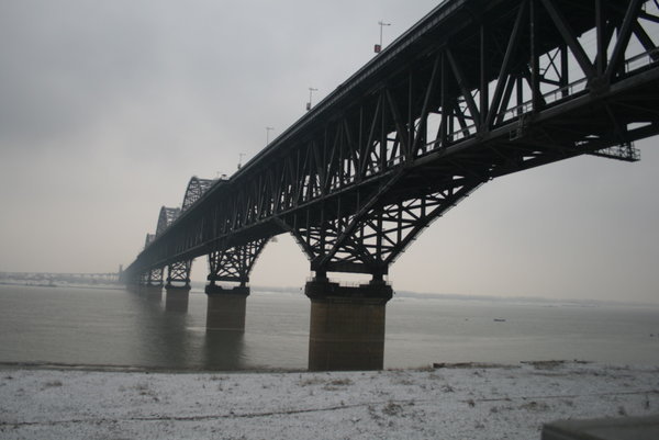 Bridge spanning Changjiang River