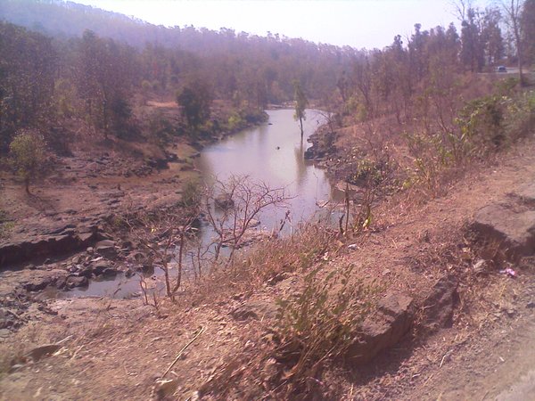 River besides road to waghai