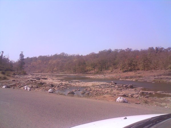 river on road to waghai