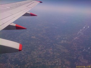 Flying over Spain