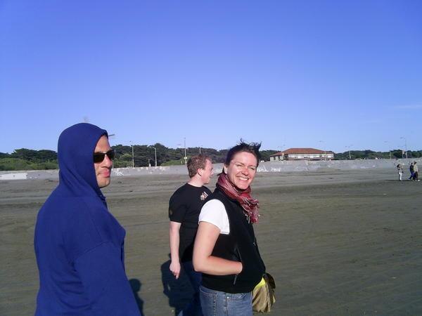 Garret, Marcy and Rob on Beach