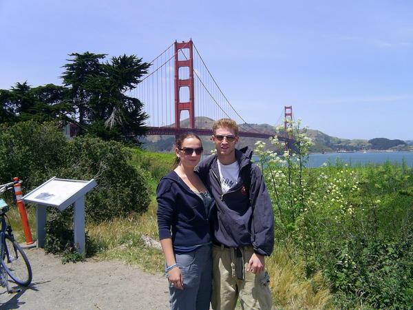 Us on way to Golden Gate Bridge