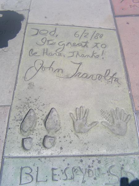 Sample of the hands a feet imprints