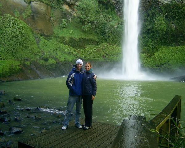 Us at the base of Bridal Veil Falls