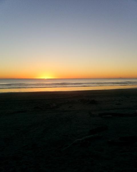 Sunset on Foxton Beach