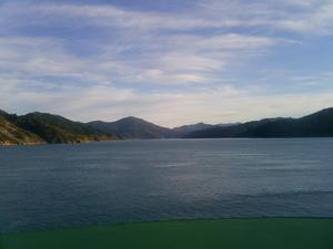 View from the Ferry to the South Island